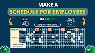 Make a Work Schedule for Employees in Excel [upl. by Teirrah]