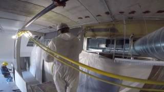 Spray applied cementitious fireproofing [upl. by Spalding]