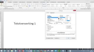 Word1 Tekst opmaken 1 Tekenopmaak Het dialoogvenster Lettertype [upl. by Ennaitsirhc]