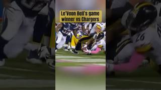 Le’Veon Bell stretches for a game winning score vs Chargers [upl. by Milly]