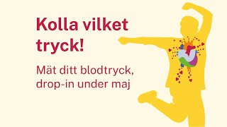 Kolla vilket tryck Mät blodtrycket – drop in under maj [upl. by Ardnahcal]