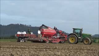 Setí John Deere 6210R  Horsch Pronto 6DC a Manitou [upl. by Tommie]