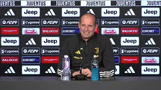 JUVE  CAGLIARI  Allegri quotLocatelli capitano mercato e Del Pieroquot conferenza stampa [upl. by Ariella]