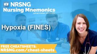 Hypoxia FINES Nursing Mnemonics Nursing School Study Tips [upl. by Biron]