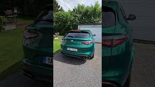 Alfa Romeo Stelvio QV 2024 start up amp exhaust sound [upl. by Shepley]