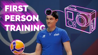 VOLLEYBALL FIRST PERSON TRAINING  MICAH CHRISTENSON  ТРЕНИРОВКА ОТ ПЕРВОГО ЛИЦА [upl. by Lucio]