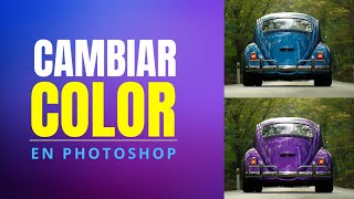 Cambiar color a un AUTO en Photoshop 2024 [upl. by Snoddy]