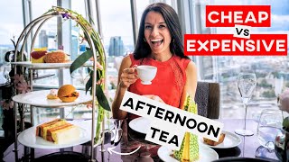 Amazing afternoon teas in London 🫖 Cheap vs expensive [upl. by Arun]