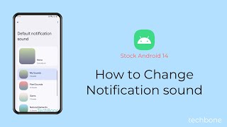 How to Change Notification sound Android 14 [upl. by Allenrac144]