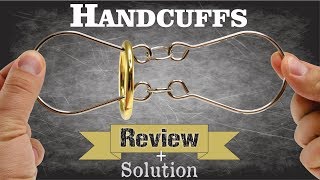 HANDCUFFS  Review amp Solution  Puzzle Master Wire Puzzles [upl. by Iot]