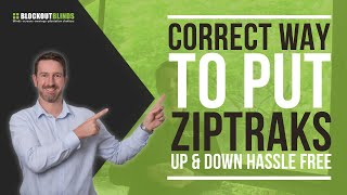 The correct way to put your Ziptrak® Blind up and down hassle free [upl. by Keller907]