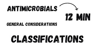 General considerations 2  Antimicrobials  pharmacology  12 min [upl. by Odranar395]