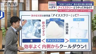 “30秒で出来る”熱中症対策の新常識！ 家で簡単に「アイススラリー」の作り方【スーパーJチャンネル】2024年7月4日 [upl. by Durwin]