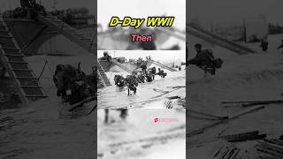 Brave WW2 Soldiers Storming DDay Beaches THEN and NOW 🫡 history ww2 veterans [upl. by Charleen]