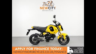 Honda MSX 125 Yellow 5379 Miles Used [upl. by Suzzy963]