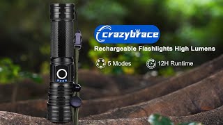 Rechargeable Flashlight High Lumens  Amazing Brightness 1999 [upl. by Becki]