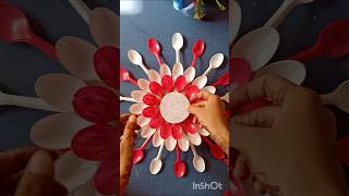 Wall hanging craft Plastic spoon Wall Hanging craft shorts youtubeshorts ashortaday diy craft [upl. by Conn]