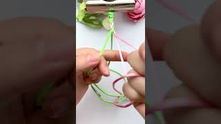 Fourstrand braid Quick hook method Rope braiding tutorial Fancy knotting Practical knots Rope b [upl. by Natye]