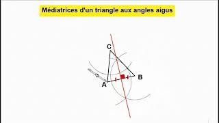 Les médiatrices d’un triangle AC1 [upl. by Zilada]