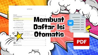 Membuat Daftar Isi Otomatis di Word [upl. by Nelrac]