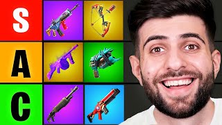 I Ranked EVERY Fortnite Weapon Tier List [upl. by Olatha]