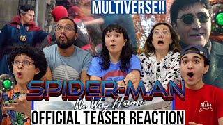 SPIDERMAN NO WAY HOME Official Teaser Trailer REACTION  MaJeliv Reactions  Multiverse arrives [upl. by Conti]