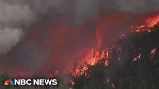 Nation’s largest active wildfire ravages California [upl. by Larkins]