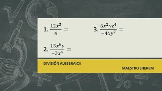 División Algebraica  Ejercicio 1  3 [upl. by Khalid]