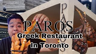 Visiting Greek Restaurant in Toronto Yorkville  Paros [upl. by Nnire62]