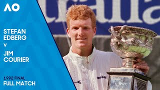 Stefan Edberg v Jim Courier Full Match  Australian Open 1992 Final [upl. by Riebling]