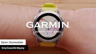 Garmin Support  Using Maps on a Garmin Smartwatch [upl. by Amekahs]