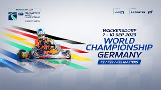 FIA Karting World Championship 2023 KZKZ2KZ2 Masters Saturday [upl. by Erland]