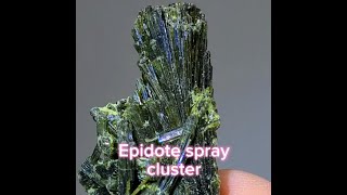 Epidote with natural iridescence and rainbows  TR277 [upl. by Melissa]