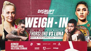 THORSLUND VS LUNA  DENMARK  WEIGH IN [upl. by Asyle870]