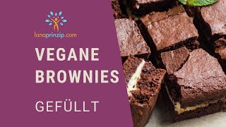 Saftige vegane SchokoBrownies  Einfaches BrowniesRezept schneller Füllung [upl. by Bail]