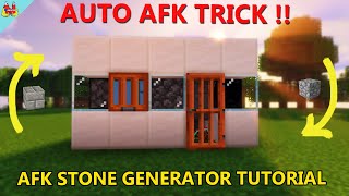 How to Make Cobblestone Generator in Minecraft 116 Java Bedrock  AFK Stone Generator [upl. by Nesto482]