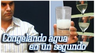 Como congelar agua en un segundo │Hielo instantáneo │ Experimento [upl. by Ayanahs]