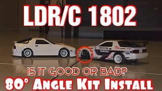 Turning the LDRC 1802 RX7 into a Pro Drift Car  EP04 80° Aliexpress Angle Kit Install [upl. by Rowan]