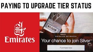 Should you pay to upgrade tier status  Emirates skywards [upl. by Ahsek]