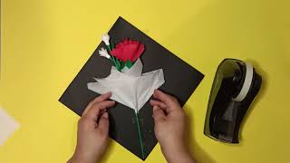 REGALO FACIL Y ECONOMICO 💐 RAMO DE ROSAS  COMO HACER UN MINI RAMO DE ROSAS  DIY  ROSA DE PAPEL 🌹 [upl. by Tolland]