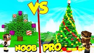 ALBERO DI NATALE NOOB contro ALBERO PRO su MINECRAFT [upl. by Oker593]