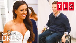 Bride Walks With Her Paralyzed Husband Down the Aisle  Say Yes to the Dress  TLC [upl. by Eki]