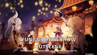 YUNJIN OPERA SHOW CUTSCENE  Genshin Impact Indonesia [upl. by Weld]