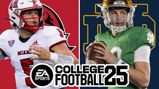 Miami Ohio at Notre Dame 30  Week 4 Simulation EA College Football 25 [upl. by Amuh]