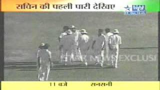 sachin tendulkar first inning  Part 2 mp4 [upl. by Kopp]