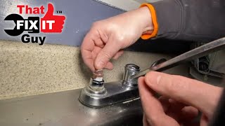 TwoHandle Kitchen Sink Faucet Leak Repair [upl. by Arymas]