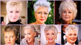 80  Best Short Hairstyles And Haircuts Ideas For Women Over 70  Classic Pixie Spiky Haircuts [upl. by Akilat]