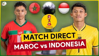 🔴MAROC  INDONESIA LIVE  SUIVEZ EN DIRECT LA COUPE DU MONDE U17 [upl. by Rora]