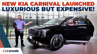 Kia Carnival Limousine Launched  DETAILED WALKAROUND [upl. by Aisinoid]