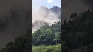 Biggest landslide hill village darjulavillage landslidetravel shorts nepal [upl. by Adnirb]